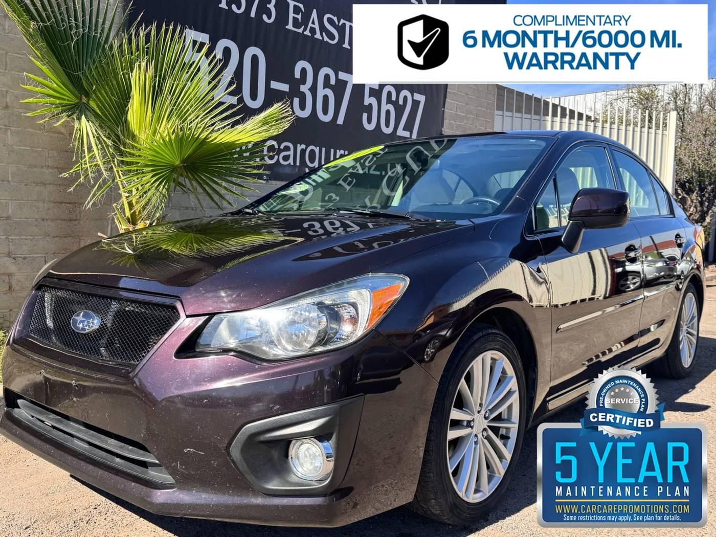 2012 Subaru Impreza 2.0i Premium in Tucson AZ For Sale - Image 1