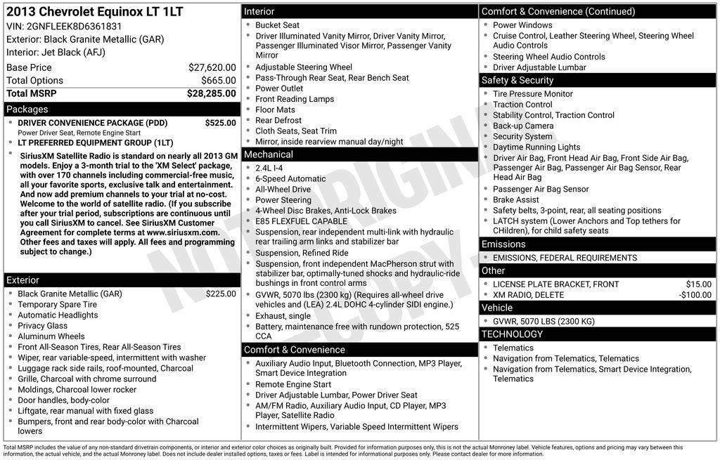 2013 Chevrolet Equinox LT in La Crosse WI For Sale - Image 1