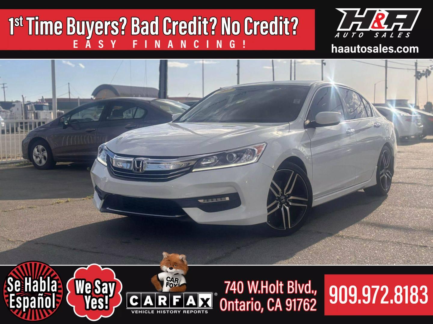 2017 Honda Accord Sport in Ontario CA For Sale - Image 1