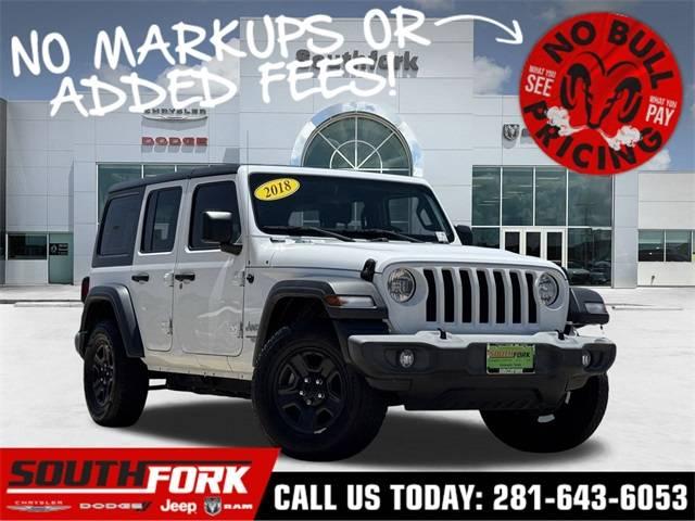 2018 Jeep Wrangler Sport in Manvel TX For Sale - Image 1