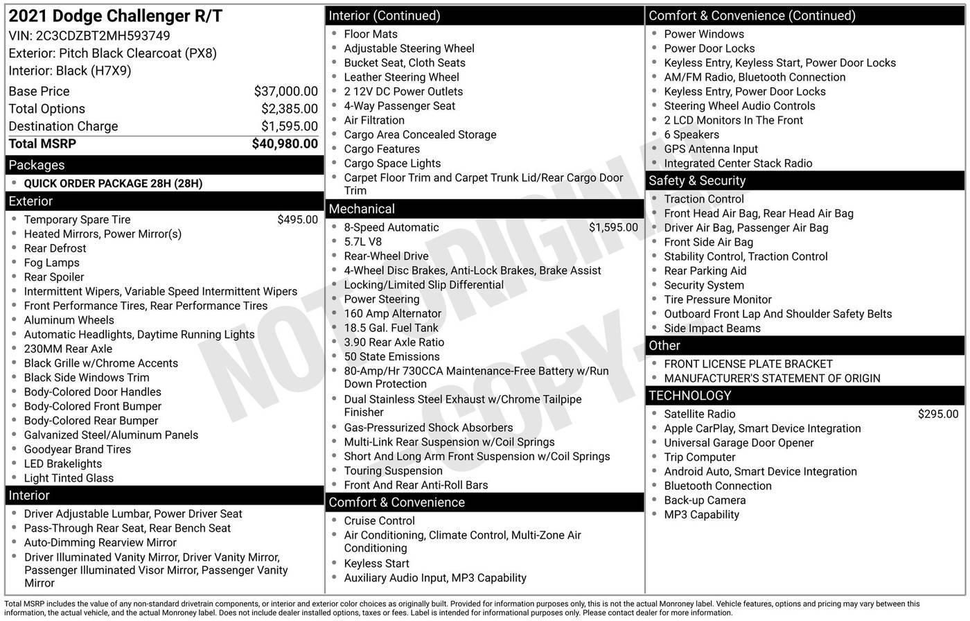 2021 Dodge Challenger R/T in Manvel TX For Sale - Image 1