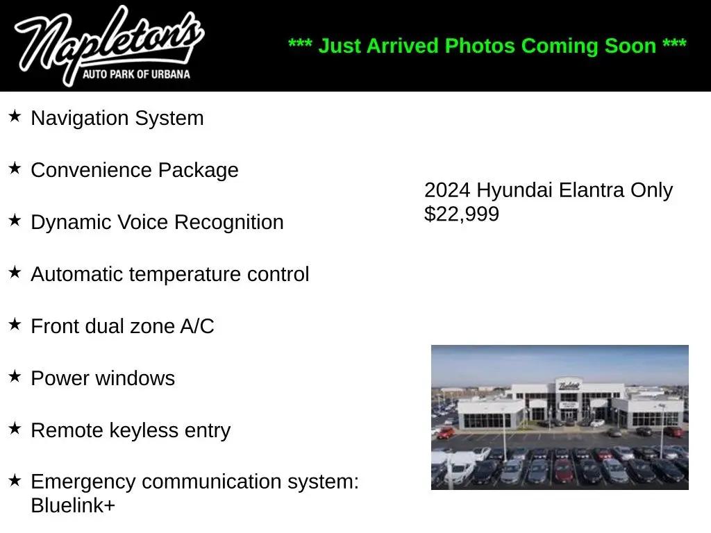 2024 Hyundai Elantra SEL in Urbana IL For Sale - Image 1