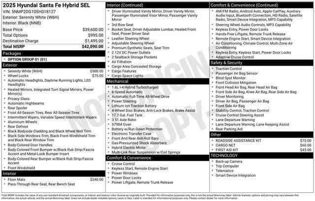 2025 Hyundai Santa Fe Hybrid SEL in Norwalk OH For Sale - Image 1